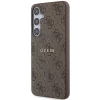 Чехол Guess 4G Collection Leather Metal Logo для Samsung Galaxy S24 Plus (S926) Brown with MagSafe (GUHMS24MG4GFRW)