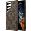 Чохол Guess 4G Collection Leather Metal Logo для Samsung Galaxy S24 Ultra (S928) Brown with MagSafe (GUHMS24LG4GFRW)