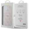 Чехол Guess 4G Collection Leather Metal Logo для Samsung Galaxy S24 Ultra (S928) Pink with MagSafe (GUHMS24LG4GFRP)