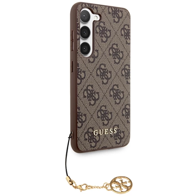 Чохол Guess 4G Charms Collection для Samsung Galaxy S24 (S921) Brown (GUHCS24SGF4GBR)