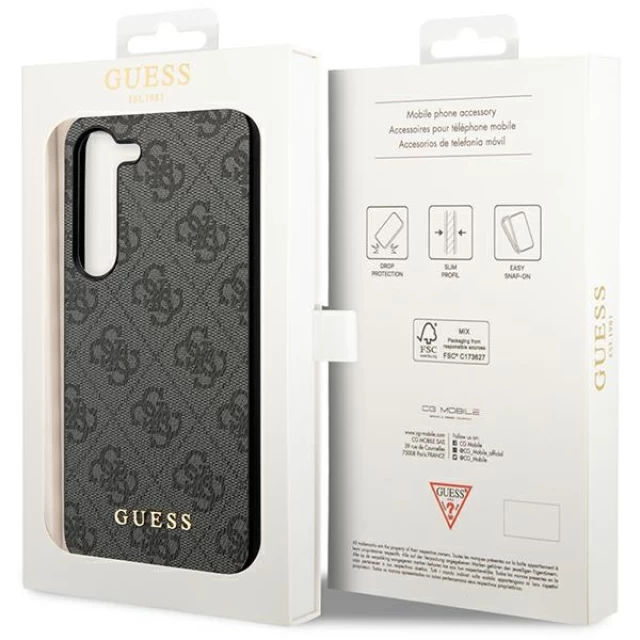 Чохол Guess 4G Charms Collection для Samsung Galaxy S24 (S921) Black (GUHCS24SGF4GGR)