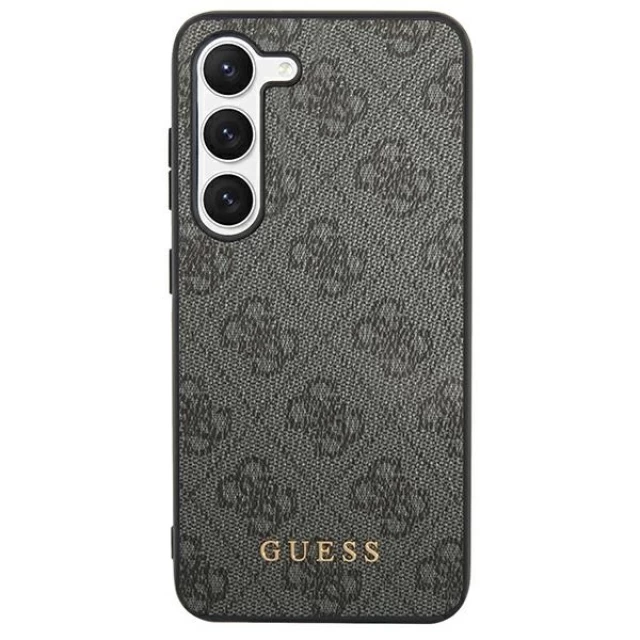 Чехол Guess 4G Metal Gold Logo для Samsung Galaxy S24 Plus (S926) Black (GUHCS24MG4GFGR)