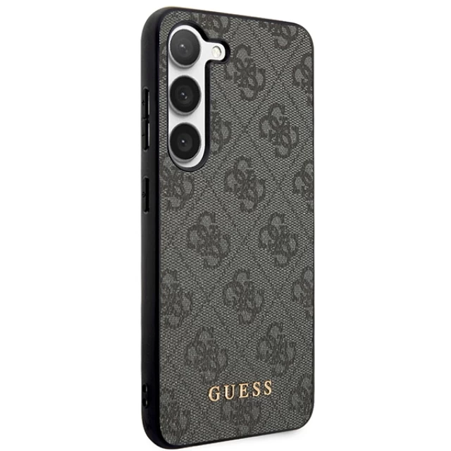 Чехол Guess 4G Metal Gold Logo для Samsung Galaxy S24 Plus (S926) Black (GUHCS24MG4GFGR)