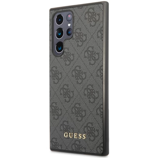 Чохол Guess 4G Metal Gold Logo для Samsung Galaxy S24 Ultra (S928) Black (GUHCS24LG4GFGR)