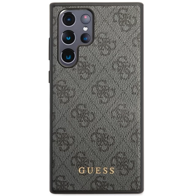 Чохол Guess 4G Metal Gold Logo для Samsung Galaxy S24 Ultra (S928) Black (GUHCS24LG4GFGR)