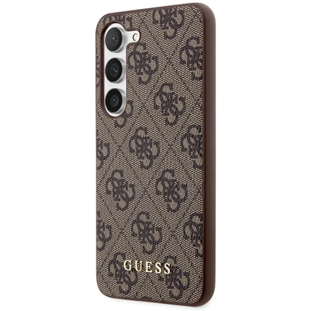 Чехол Guess 4G Metal Gold Logo для Samsung Galaxy S24 Plus (S926) Brown (GUHCS24MG4GFBR)