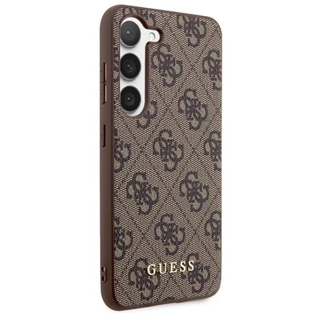 Чехол Guess 4G Metal Gold Logo для Samsung Galaxy S24 Plus (S926) Brown (GUHCS24MG4GFBR)