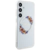 Чохол Guess IML Flowers Wreath для Samsung Galaxy S24 Plus (S926) Transparent with MagSafe (GUHMS24MHFWFCT)