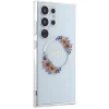 Чохол Guess IML Flowers Wreath для Samsung Galaxy S24 Ultra (S928) Transparent with MagSafe (GUHMS24LHFWFCT)