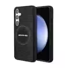 Чехол AMG Hardcase Silicone Carbon Pattern для Samsung Galaxy S24 (S921) Black with MagSafe (AMHMS24S23SMRK)
