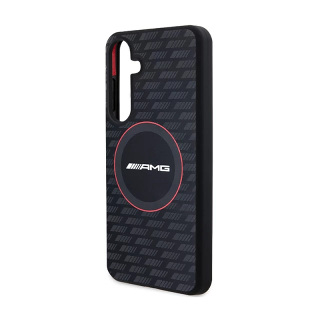 Чехол AMG Hardcase Silicone Carbon Pattern для Samsung Galaxy S24 Plus (S926) Black with MagSafe (AMHMS24M23SMRK)