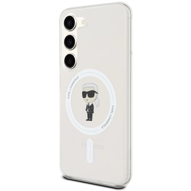 Чохол Karl Lagerfeld IML Ikonik для Samsung Galaxy S23 (S911) Transparent with MagSafe (KLHMS23SHFCKNOT)