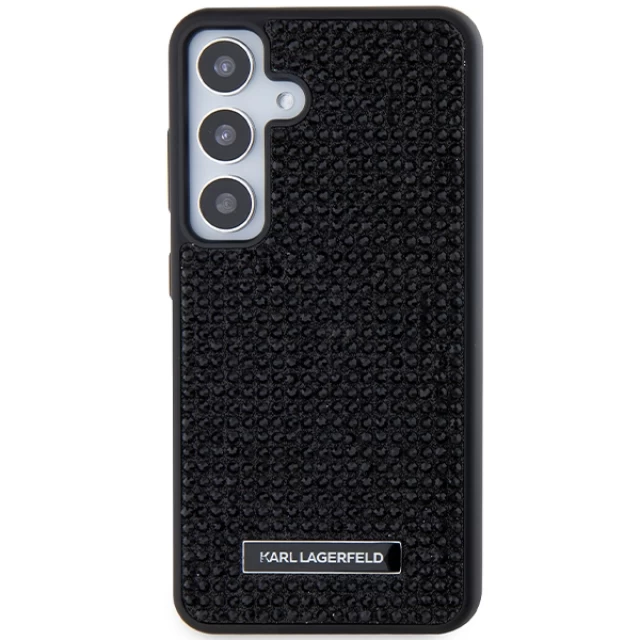 Чохол Karl Lagerfeld Rhinestone Metal Logo для Samsung Galaxy S24 (S921) Black (KLHCS24SHDSPRK)