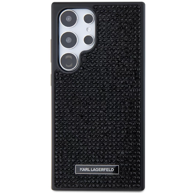 Чехол Karl Lagerfeld Rhinestone Metal Logo для Samsung Galaxy S24 Ultra (S928) Black (KLHCS24LHDSPRK)