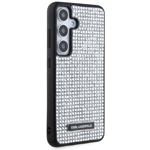 Чохол Karl Lagerfeld Rhinestone Metal Logo для Samsung Galaxy S24 (S921) Silver (KLHCS24SHDSPRS)