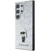 Чохол Karl Lagerfeld Fixed Glitter Ikonik Logo Metal Pin для Samsung Galaxy S24 Ultra (S928) Silver (KLHCS24LGCNPSG)