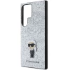 Чехол Karl Lagerfeld Fixed Glitter Ikonik Logo Metal Pin для Samsung Galaxy S24 Ultra (S928) Silver (KLHCS24LGCNPSG)