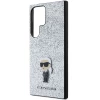 Чохол Karl Lagerfeld Fixed Glitter Ikonik Logo Metal Pin для Samsung Galaxy S24 Ultra (S928) Silver (KLHCS24LGCNPSG)