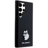 Чохол Karl Lagerfeld Silicone Choupette Metal Pin для Samsung Galaxy S23 Ultra (S918) Black (KLHCS23LSMHCNPK)