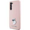 Чехол Karl Lagerfeld Silicone Choupette Metal Pin для Samsung Galaxy S23 Plus (S916) Pink (KLHCS23SSMHCNPP)
