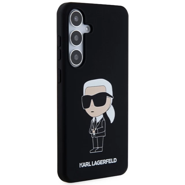 Чехол Karl Lagerfeld Silicone Ikonik для Samsung Galaxy S24 (S921) Black (KLHCS24SSNIKBCK)