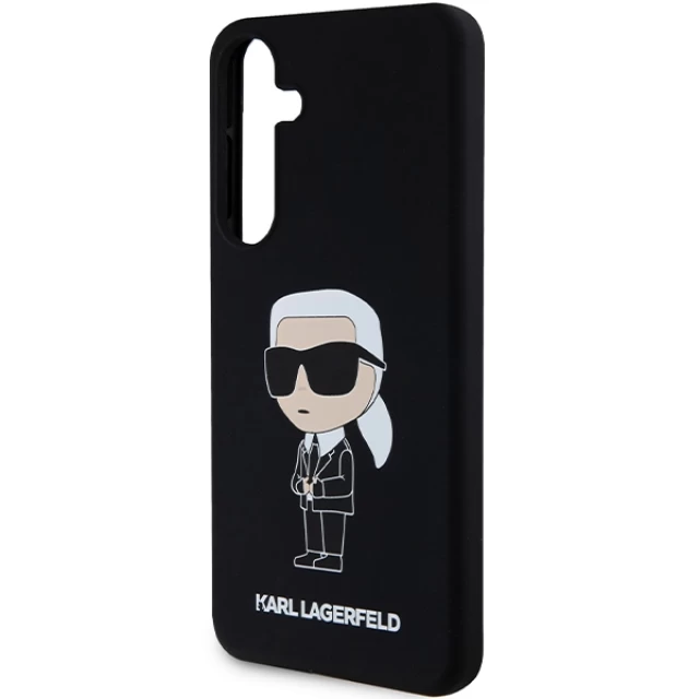 Чехол Karl Lagerfeld Silicone Ikonik для Samsung Galaxy S24 (S921) Black (KLHCS24SSNIKBCK)