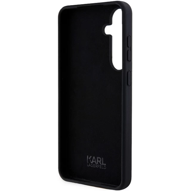 Чехол Karl Lagerfeld Silicone Ikonik для Samsung Galaxy S24 (S921) Black (KLHCS24SSNIKBCK)