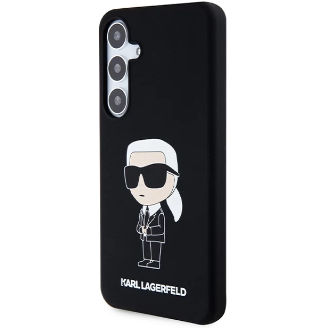 Чохол Karl Lagerfeld Silicone Ikonik для Samsung Galaxy S24 Plus (S926) Black (KLHCS24MSNIKBCK)