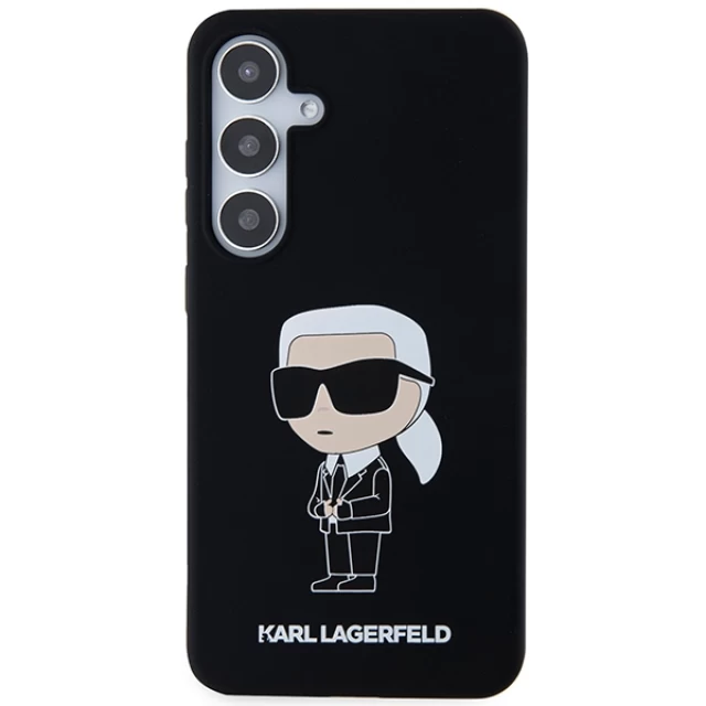 Чохол Karl Lagerfeld Silicone Ikonik для Samsung Galaxy S24 Plus (S926) Black (KLHCS24MSNIKBCK)