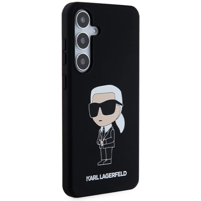 Чехол Karl Lagerfeld Silicone Ikonik для Samsung Galaxy S24 Plus (S926) Black (KLHCS24MSNIKBCK)