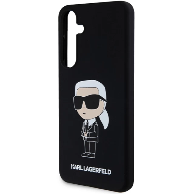 Чохол Karl Lagerfeld Silicone Ikonik для Samsung Galaxy S24 Plus (S926) Black (KLHCS24MSNIKBCK)