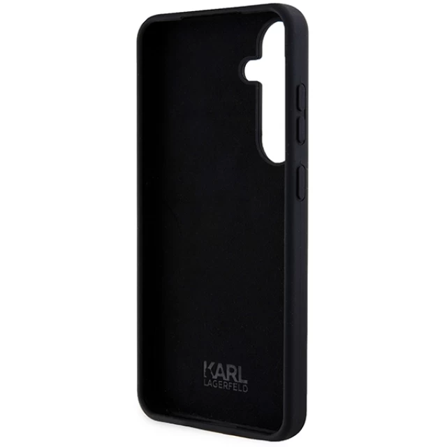 Чохол Karl Lagerfeld Silicone Ikonik для Samsung Galaxy S24 Plus (S926) Black (KLHCS24MSNIKBCK)
