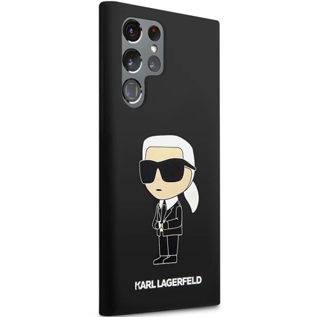 Чохол Karl Lagerfeld Silicone Ikonik для Samsung Galaxy S24 Ultra (S928) Black (KLHCS24LSNIKBCK)