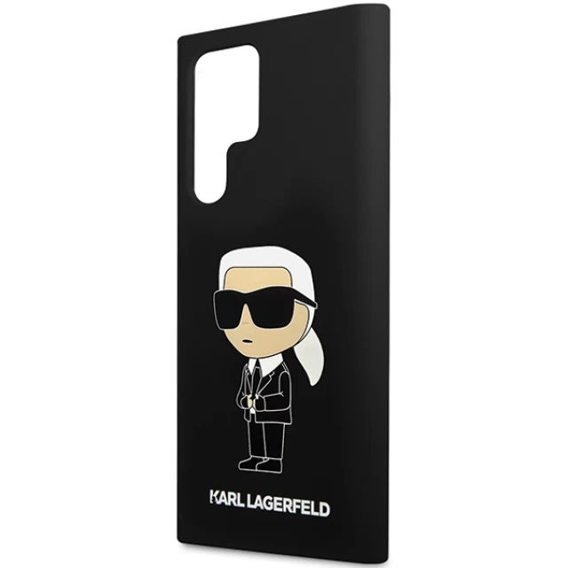 Чехол Karl Lagerfeld Silicone Ikonik для Samsung Galaxy S24 Ultra (S928) Black (KLHCS24LSNIKBCK)