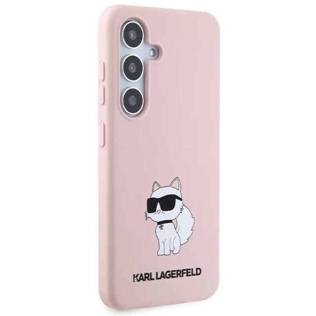 Чохол Karl Lagerfeld Silicone Choupette для Samsung Galaxy S24 (S921) Pink (KLHCS24SSNCHBCP)