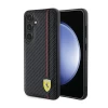 Чехол Ferrari Carbon Printed Line для Samsung Galaxy S24 (S921) Black (FEHCS24SN3DUR)