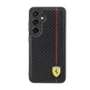 Чехол Ferrari Carbon Printed Line для Samsung Galaxy S24 Plus (S926) Black (FEHCS24MN3DUR)