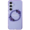 Чехол Guess IML Flowers Wreath для Samsung Galaxy S24 (S921) Purple with MagSafe (GUHMS24SHFWFCU)
