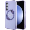 Чохол Guess IML Flowers Wreath для Samsung Galaxy S24 Plus (S926) Purple with MagSafe (GUHMS24MHFWFCU)