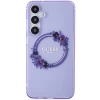 Чохол Guess IML Flowers Wreath для Samsung Galaxy S24 Plus (S926) Purple with MagSafe (GUHMS24MHFWFCU)