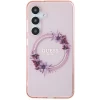 Чехол Guess IML Flowers Wreath для Samsung Galaxy S24 (S921) Pink with MagSafe (GUHMS24SHFWFCP)