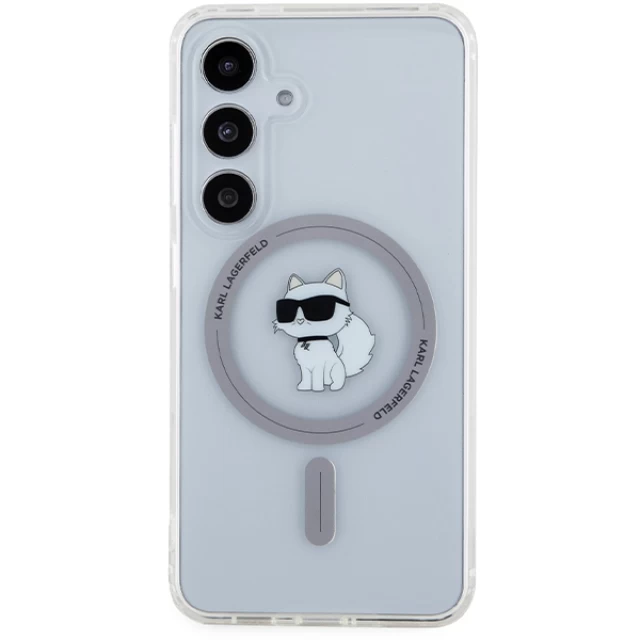 Чехол Karl Lagerfeld IML Choupette для Samsung Galaxy S24 (S921) Transparent with MagSafe (KLHMS24SHFCCNOT)