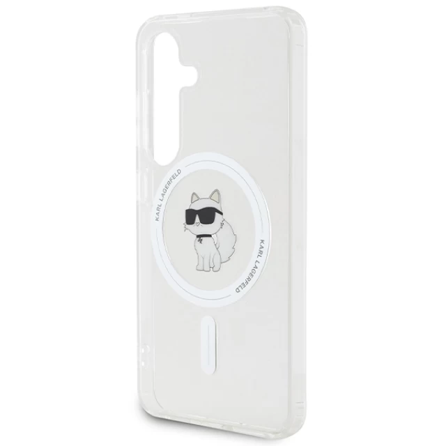 Чохол Karl Lagerfeld IML Choupette для Samsung Galaxy S24 (S921) Transparent with MagSafe (KLHMS24SHFCCNOT)