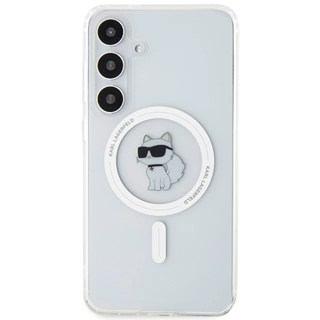 Чохол Karl Lagerfeld IML Choupette для Samsung Galaxy S24 Plus (S926) Transparent with MagSafe (KLHMS24MHFCCNOT)