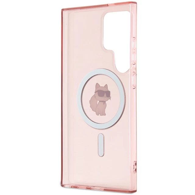 Чохол Karl Lagerfeld IML Choupette для Samsung Galaxy S24 Ultra (S928) Pink with MagSafe (KLHMS24LHFCCNOP)