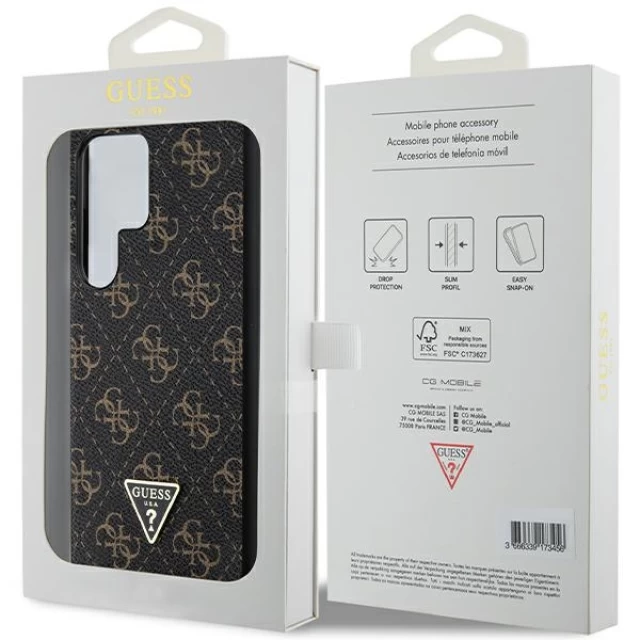 Чохол Guess 4G Triangle для Samsung Galaxy S24 Ultra (S928) Black (GUHCS24LPG4GPK)