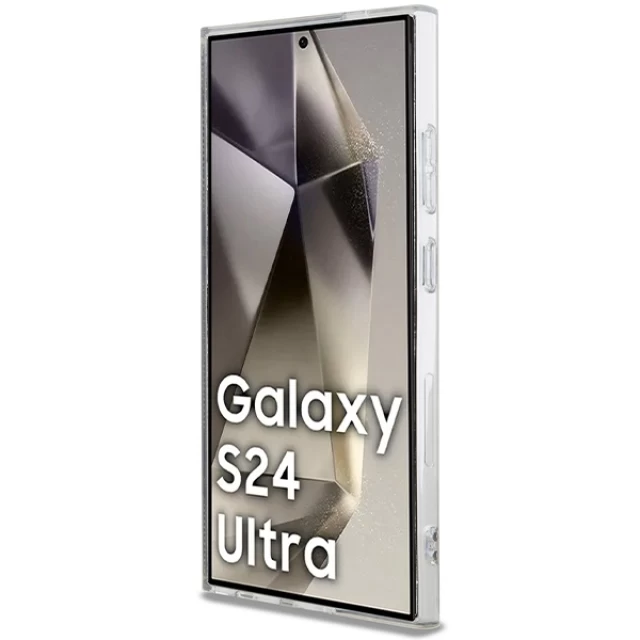 Чохол Guess IML 4G Gold Stripe для Samsung Galaxy S24 Ultra (S928) Brown (GUHCS24LH4PSEGW)