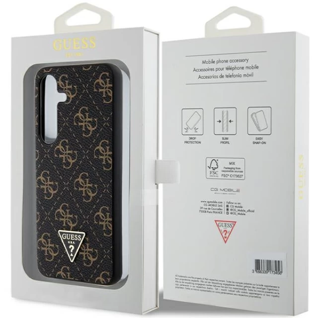 Чохол Guess 4G Triangle для Samsung Galaxy S24 (S921) Black (GUHCS24SPG4GPK)