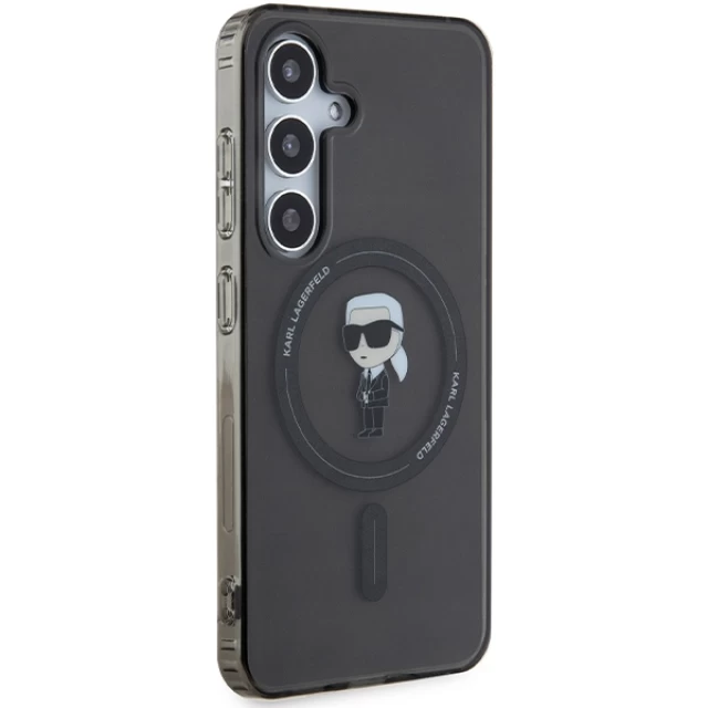 Чохол Karl Lagerfeld IML Ikonik для Samsung Galaxy S24 (S921) Black with MagSafe (KLHMS24SHFCKNOK)