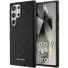 Чехол Karl Lagerfeld Saffiano Mono Metal Pin для Samsung Galaxy S24 Ultra (S928) Black (KLHCS24LSAKLHPK)